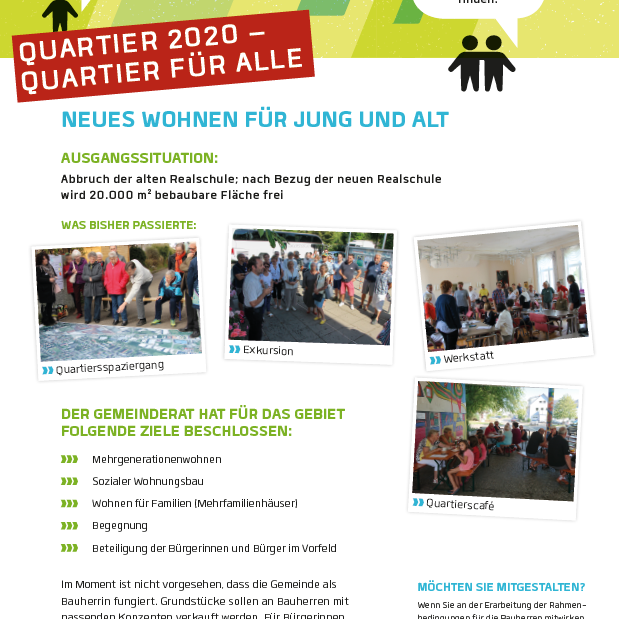 Übersichtsplakat zum Projekt