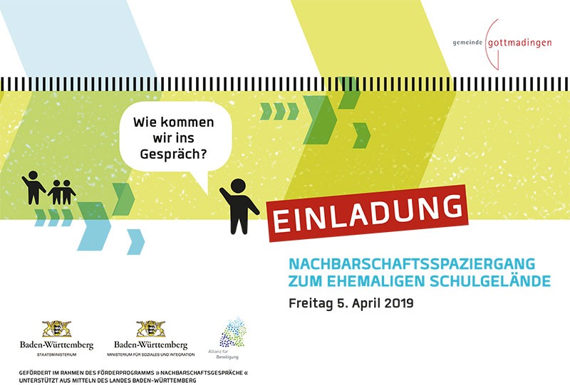 Einladung Nachbarschaftsspaziergang zum ehemaligen Schulgelände